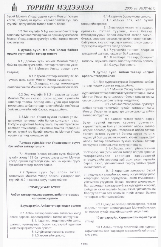 «Төрийн мэдээлэл» № 45, файлын 5-р хуудас
