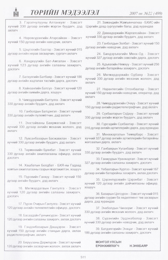 «Төрийн мэдээлэл» № 21, файлын 234-р хуудас