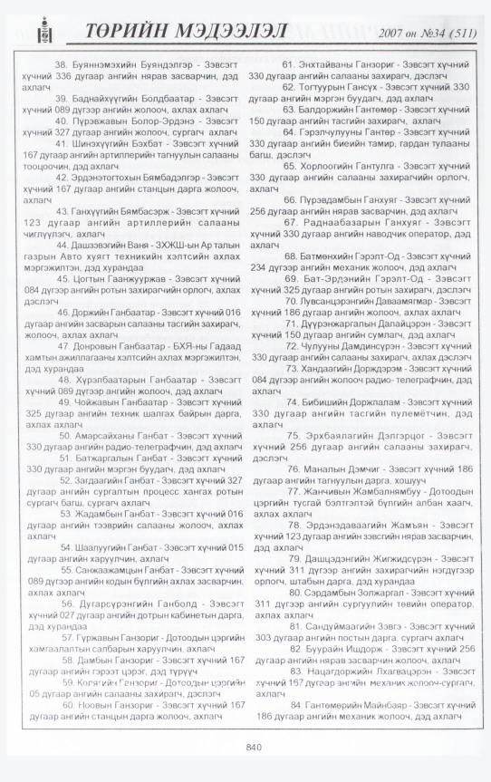 «Төрийн мэдээлэл» № 32, файлын 311-р хуудас