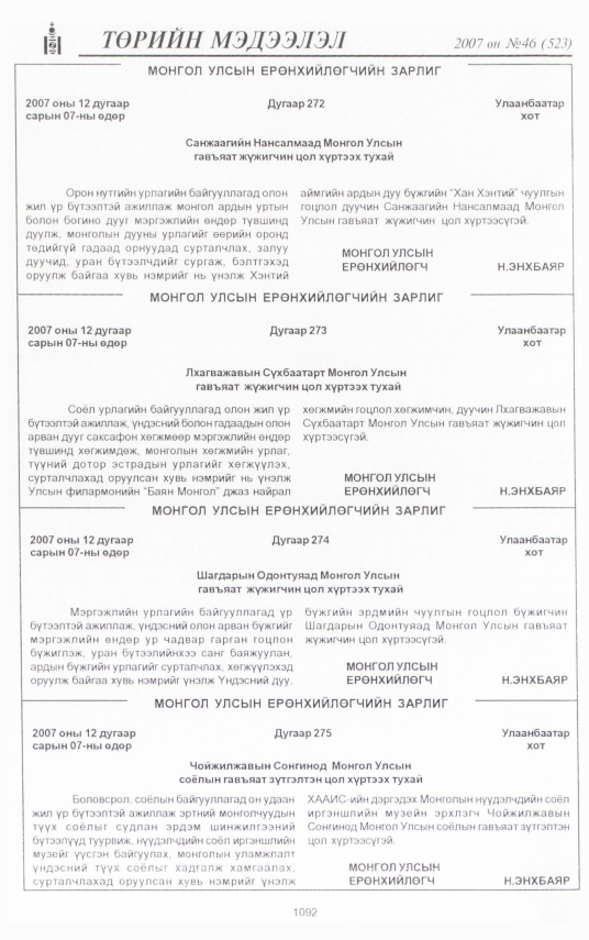«Төрийн мэдээлэл» № 47, файлын 202-р хуудас