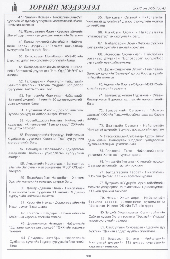 «Төрийн мэдээлэл» № 7, файлын 221-р хуудас