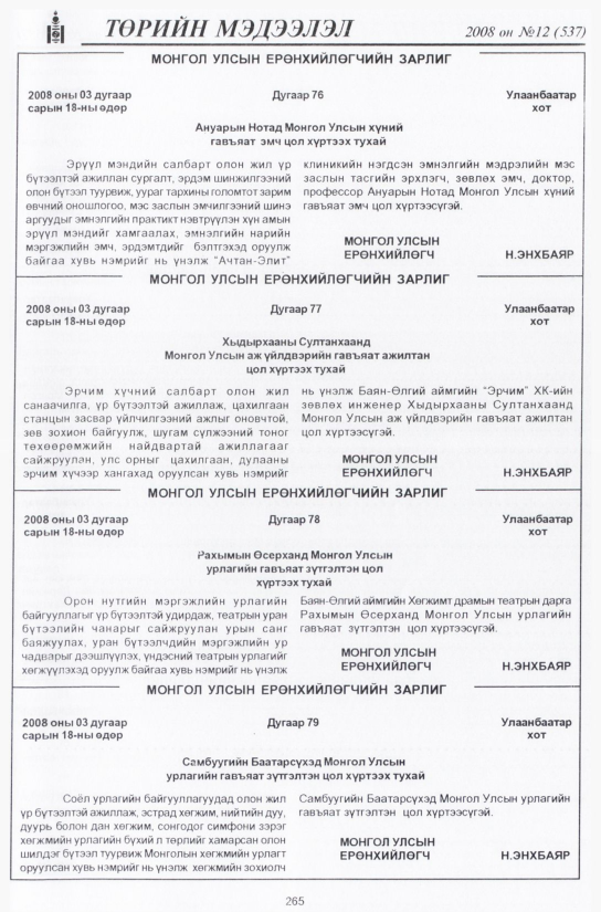 «Төрийн мэдээлэл» № 9, файлын 310-р хуудас