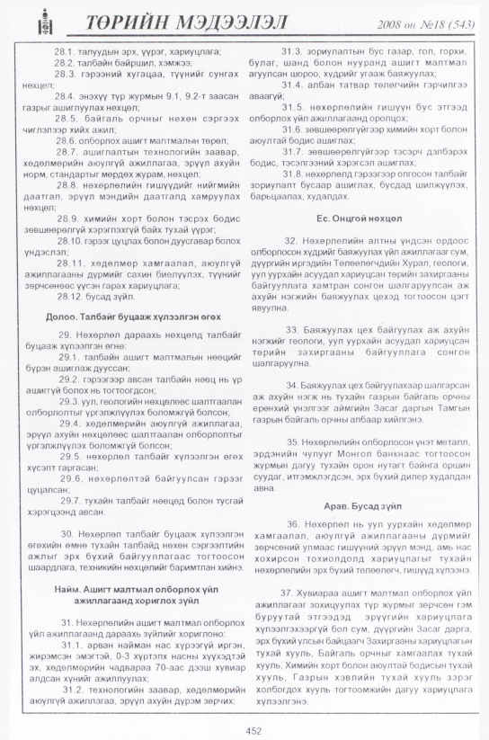 «Төрийн мэдээлэл» № 17, файлын 195-р хуудас