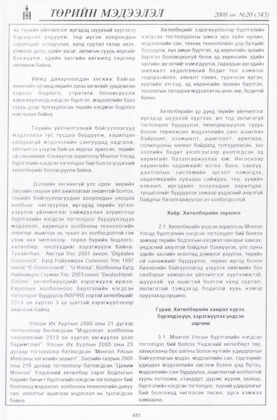 «Төрийн мэдээлэл» № 19, файлын 250-р хуудас