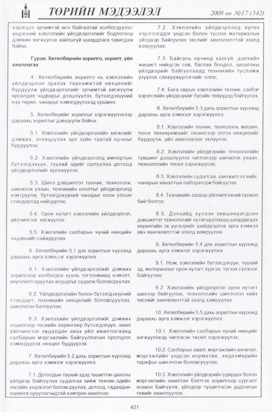 «Төрийн мэдээлэл» № 21, файлын 162-р хуудас