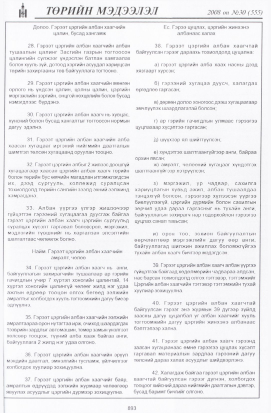 «Төрийн мэдээлэл» № 32, файлын 204-р хуудас