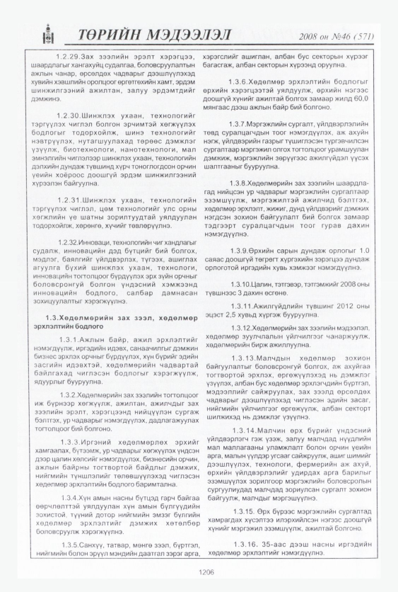 «Төрийн мэдээлэл» № 46, файлын 187-р хуудас