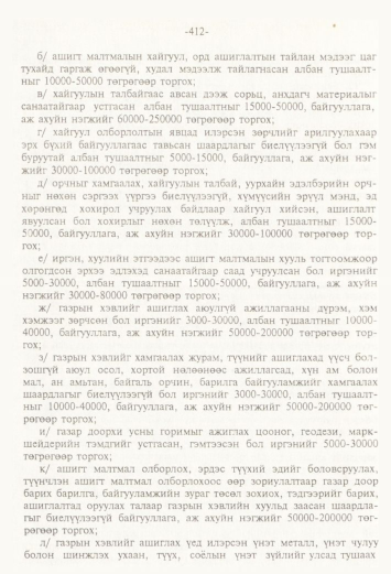 «Төрийн мэдээлэл» № 4, 412-р хуудасны скан