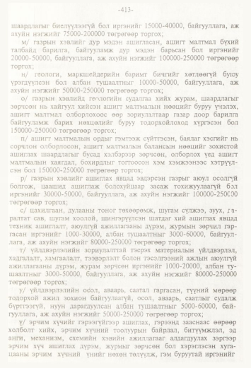 «Төрийн мэдээлэл» № 4, 413-р хуудасны скан