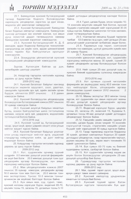 «Төрийн мэдээлэл» № 22, файлын 170-р хуудас