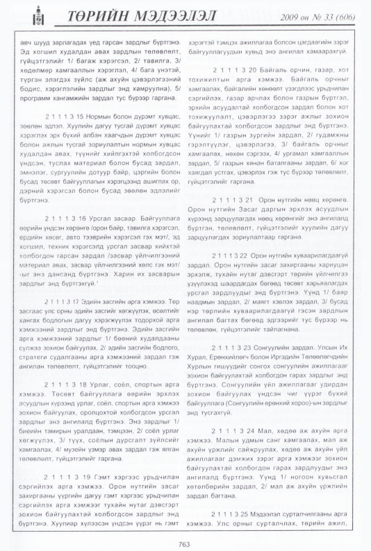 «Төрийн мэдээлэл» № 36, файлын 264-р хуудас