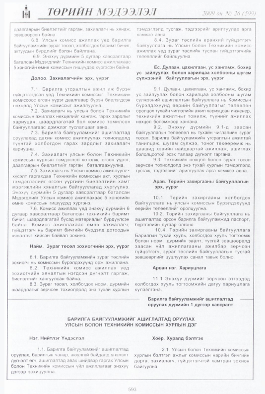 «Төрийн мэдээлэл» № 36, файлын 66-р хуудас