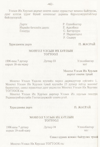 «Төрийн мэдээлэл» № 8, 462-р хуудасны скан
