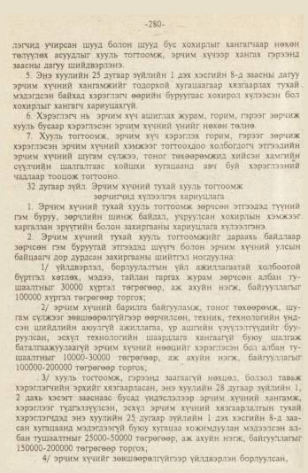 «Төрийн мэдээлэл» № 9, файлын 33-р хуудас