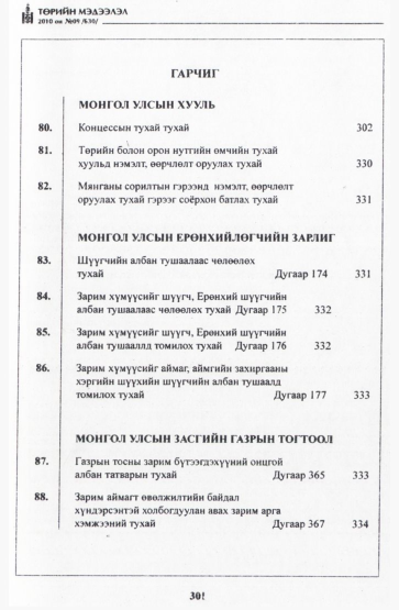 «Төрийн мэдээлэл» № 9, файлын 2-р хуудас