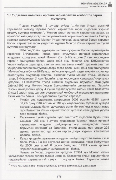 «Төрийн мэдээлэл» № 15, файлын 33-р хуудас