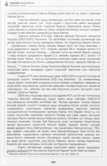 «Төрийн мэдээлэл» № 15, файлын 42-р хуудас