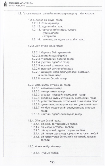«Төрийн мэдээлэл» № 23, 781-р хуудасны скан
