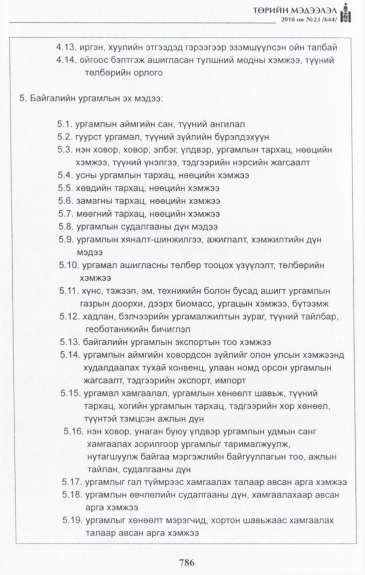 «Төрийн мэдээлэл» № 23, 784-р хуудасны скан