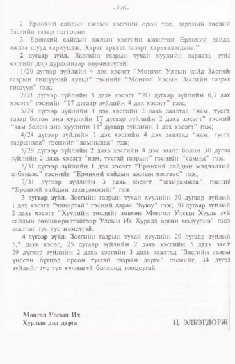«Төрийн мэдээлэл» № 12, 796-р хуудасны скан