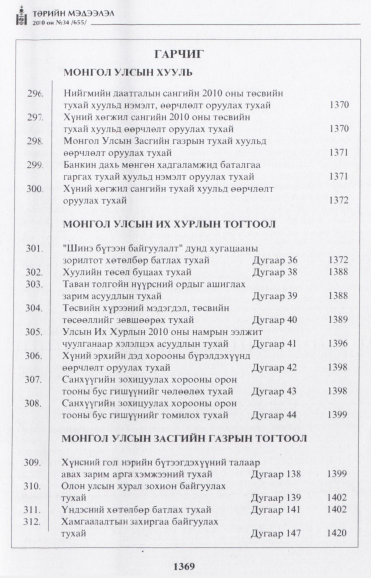 «Төрийн мэдээлэл» № 34, файлын 2-р хуудас