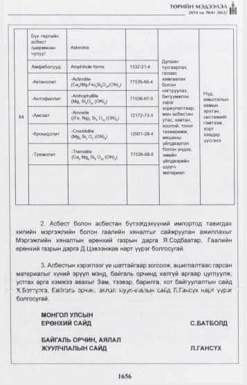 «Төрийн мэдээлэл» № 41, 1656-р хуудасны скан