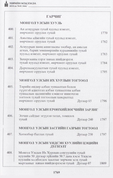 «Төрийн мэдээлэл» № 45, файлын 2-р хуудас