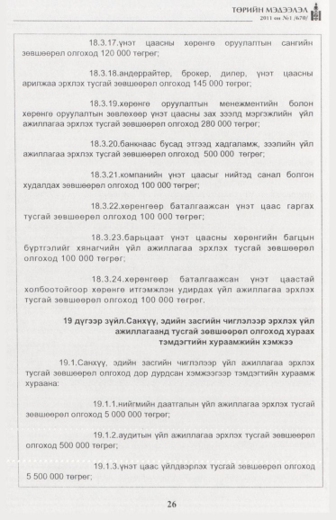 «Төрийн мэдээлэл» № 1, файлын 27-р хуудас