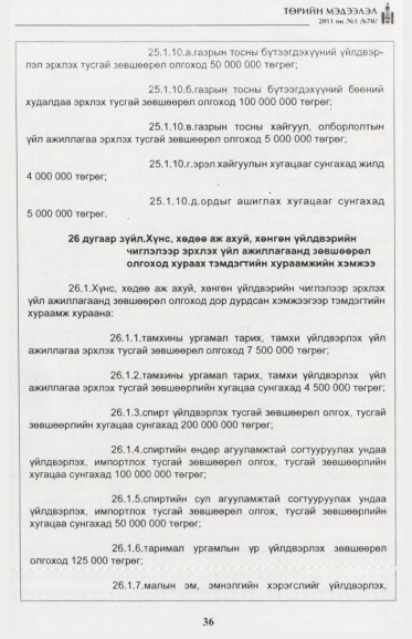 «Төрийн мэдээлэл» № 1, файлын 37-р хуудас
