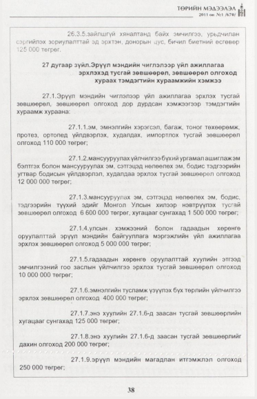 «Төрийн мэдээлэл» № 1, файлын 39-р хуудас