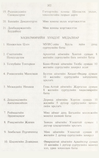 «Төрийн мэдээлэл» № 3, 302-р хуудасны скан
