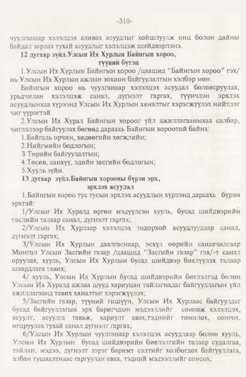 «Төрийн мэдээлэл» № 4, 310-р хуудасны скан