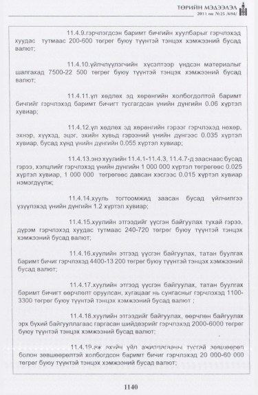 «Төрийн мэдээлэл» № 25, файлын 33-р хуудас