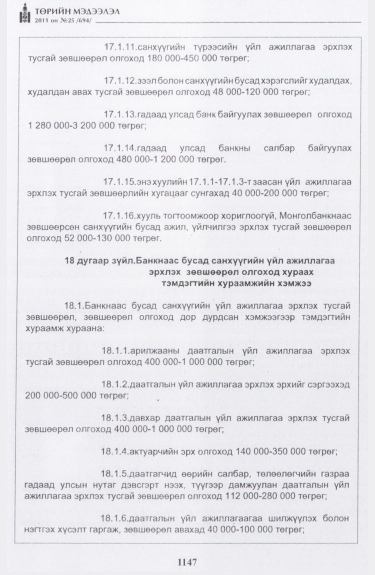 «Төрийн мэдээлэл» № 25, файлын 40-р хуудас