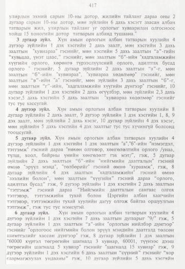 «Төрийн мэдээлэл» № 5, 417-р хуудасны скан