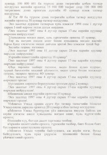 «Төрийн мэдээлэл» № 5, 455-р хуудасны скан