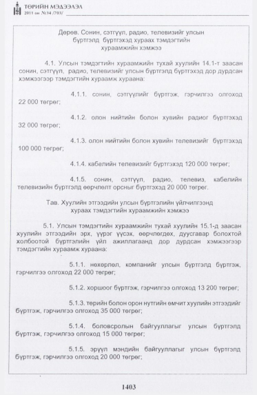 «Төрийн мэдээлэл» № 34, файлын 12-р хуудас