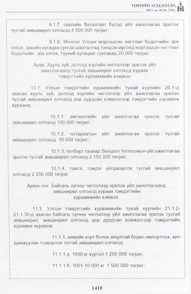 «Төрийн мэдээлэл» № 34, файлын 19-р хуудас