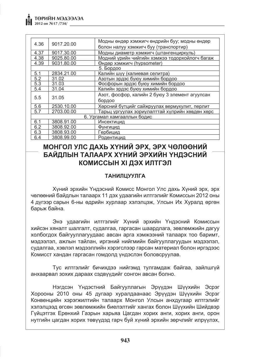 «Төрийн мэдээлэл» № 17, файлын 35-р хуудас