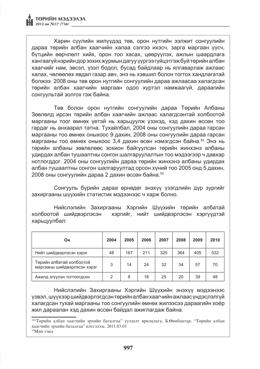 «Төрийн мэдээлэл» № 17, файлын 89-р хуудас
