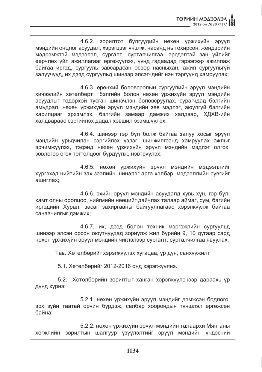 «Төрийн мэдээлэл» № 20, файлын 14-р хуудас