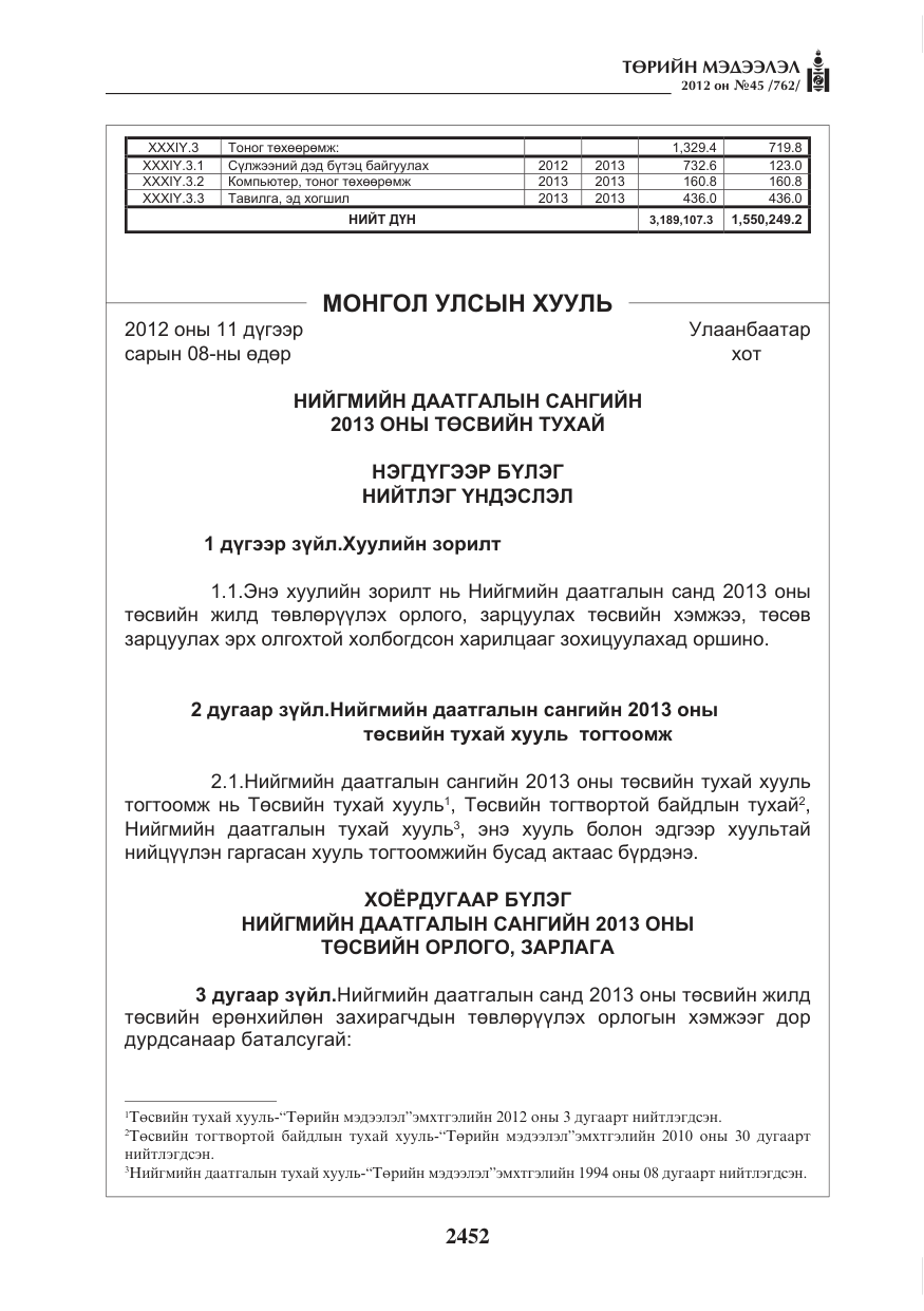 «Төрийн мэдээлэл» № 45, файлын 76-р хуудас