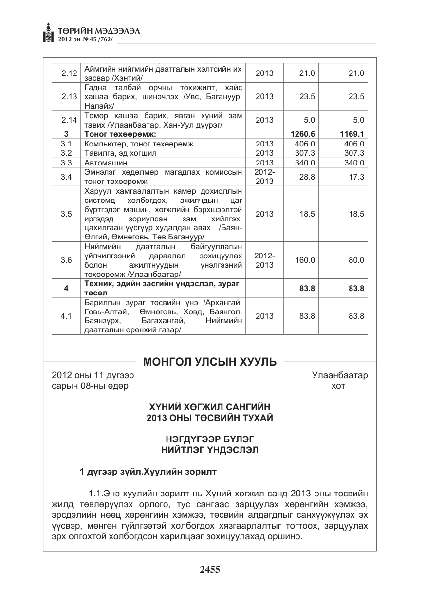 «Төрийн мэдээлэл» № 45, файлын 79-р хуудас