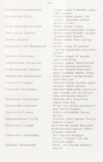 «Төрийн мэдээлэл» № 7, 709-р хуудасны скан