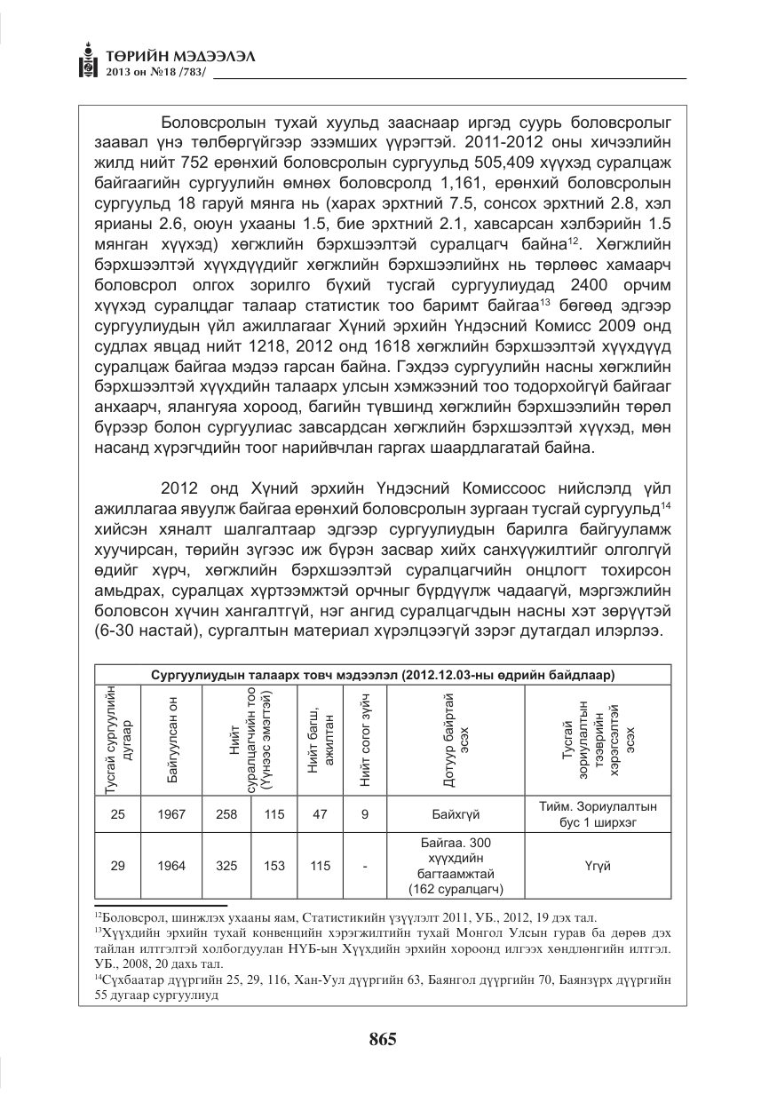 «Төрийн мэдээлэл» № 18, файлын 33-р хуудас