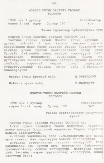 «Төрийн мэдээлэл» № 8, 842-р хуудасны скан