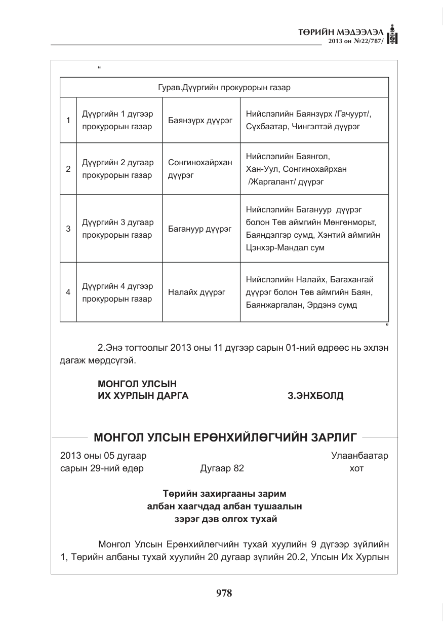 «Төрийн мэдээлэл» № 22, файлын 6-р хуудас