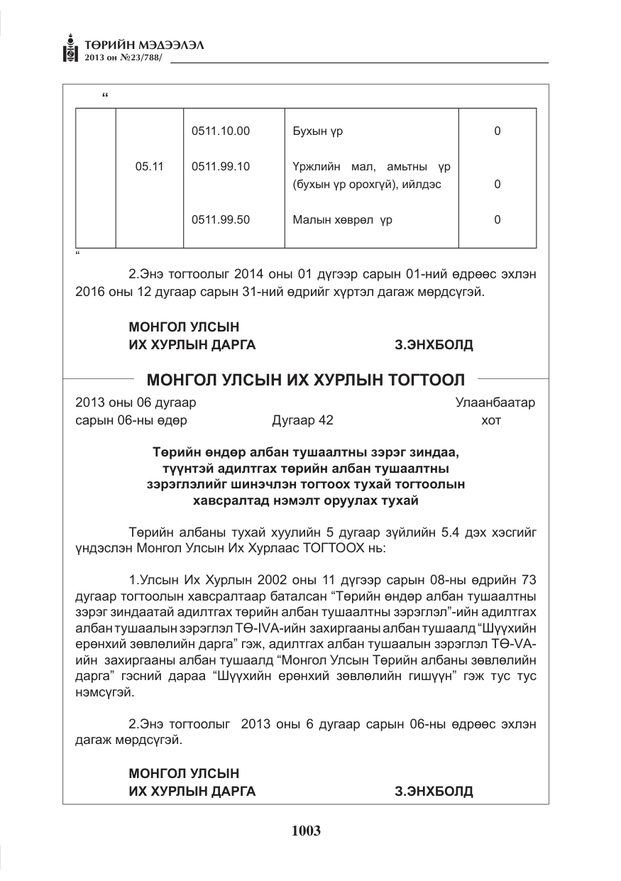 «Төрийн мэдээлэл» № 23, файлын 3-р хуудас