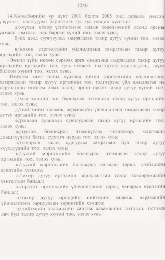 «Төрийн мэдээлэл» № 12, 1246-р хуудасны скан