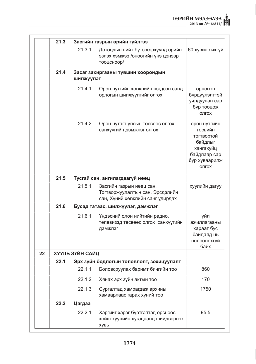 «Төрийн мэдээлэл» № 46, файлын 38-р хуудас